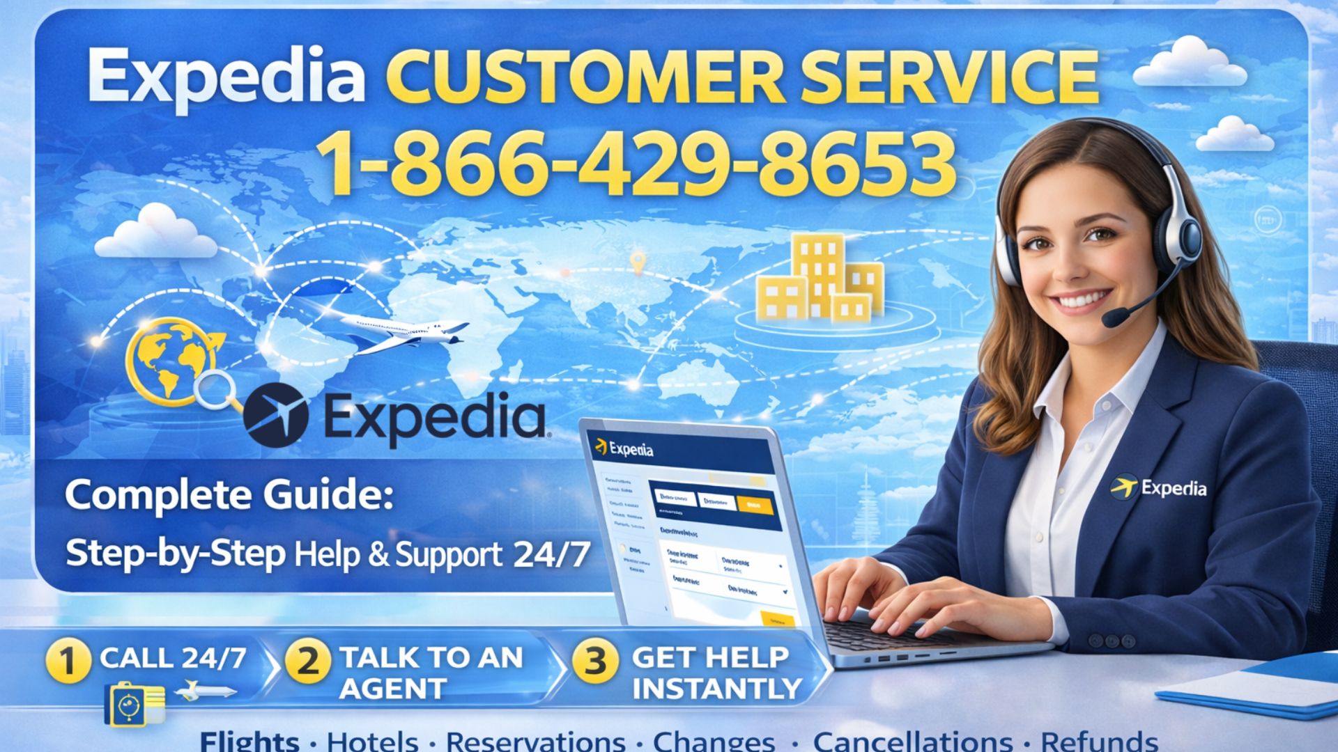 Expedia Customer Service Toll-Free Number &ndash; Your Complete 24/7 Step-by-Step Guide